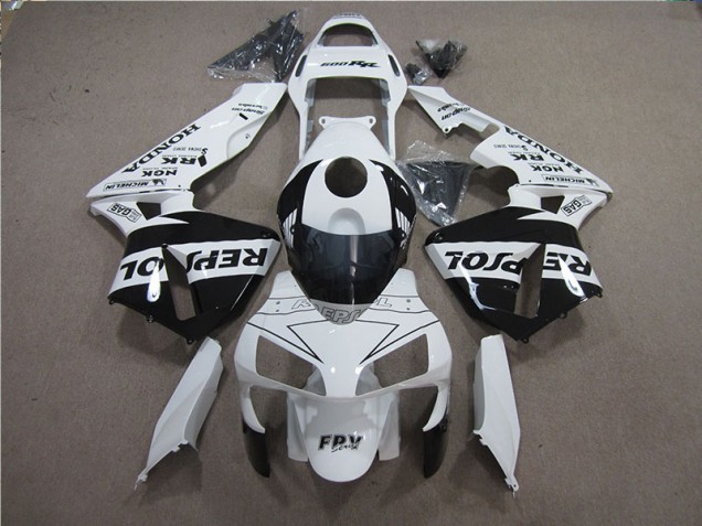 Affordable 2005-2006 White Black Repsol Honda CBR600RR Motorcylce Fairings Canada