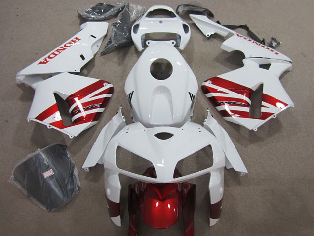 Affordable 2005-2006 White Red Honda CBR600RR Motorcycle Fairing Kit Canada Affordable 2005-2006 White Red Honda CBR600RR Motorcycle Fairing Kit Canada