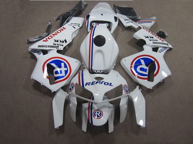 Affordable 2005-2006 White Blue Repsol Honda CBR600RR Bike Fairing Kit Canada Affordable 2005-2006 White Blue Repsol Honda CBR600RR Bike Fairing Kit Canada