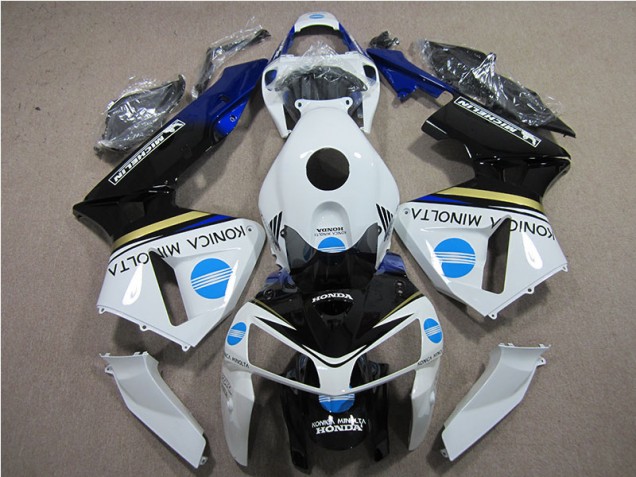 Affordable 2005-2006 White Blue Konica Minolta Honda CBR600RR Motorcycle Replacement Fairings Canada