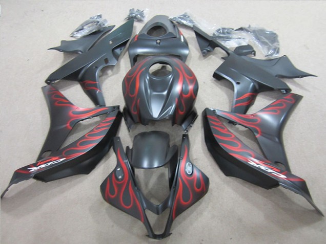 Affordable 2007-2008 Black with Red Flame Honda CBR600RR Motorcylce Fairings Canada Affordable 2007-2008 Black with Red Flame Honda CBR600RR Motorcylce Fairings Canada