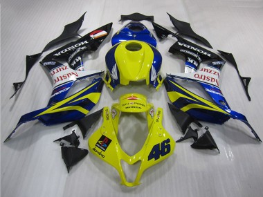 Affordable 2007-2008 Yellow Blue 46 Honda CBR600RR Motorbike Fairing Canada
