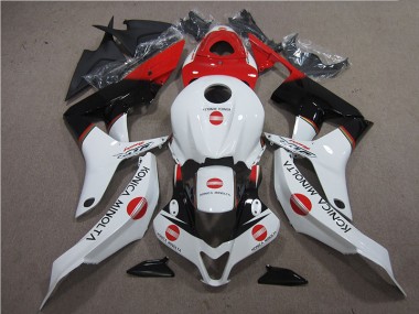 Affordable 2007-2008 Red White Black Konica Minolta Honda CBR600RR Motor Bike Fairings Canada