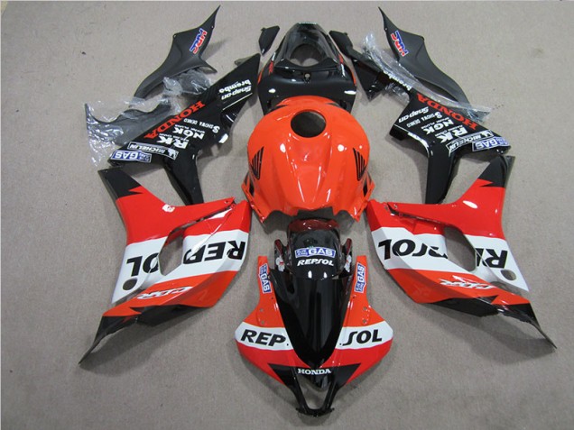 Affordable 2007-2008 Orange Black Repsol Honda CBR600RR Bike Fairing Kit Canada Affordable 2007-2008 Orange Black Repsol Honda CBR600RR Bike Fairing Kit Canada