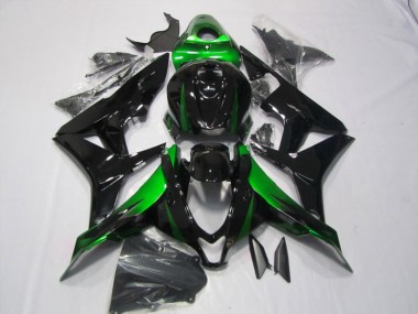 Affordable 2007-2008 Black Green Honda CBR600RR Motorcycle Replacement Fairings Canada