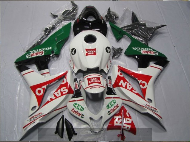 Affordable 2007-2008 White Red Green San Carlo Castrol Honda CBR600RR Motorcyle Fairings Canada Affordable 2007-2008 White Red Green San Carlo Castrol Honda CBR600RR Motorcyle Fairings Canada