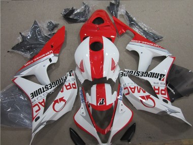 Affordable 2007-2008 Red White Honda CBR600RR Motor Fairings Canada