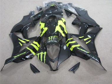 Affordable 2007-2008 Black Green Monster Honda CBR600RR Motorcycle Fairing Kit Canada