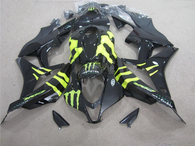 Affordable 2007-2008 Black Green Monster Honda CBR600RR Motorcycle Fairing Kit Canada Affordable 2007-2008 Black Green Monster Honda CBR600RR Motorcycle Fairing Kit Canada