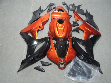 Affordable 2007-2008 Orange Black Honda CBR600RR Motorbike Fairing Canada