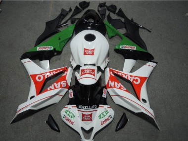 Affordable 2007-2008 White Red MORELLATO San Carlo Honda CBR600RR Bike Fairing Kit Canada