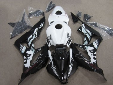 Affordable 2007-2008 Black White Honda CBR600RR Motorcycle Fairings Canada