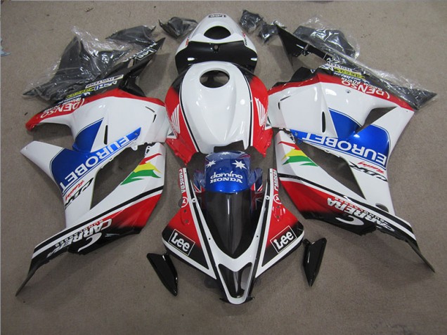Affordable 2009-2012 Blue White EUROBET Lee Honda CBR600RR Motorcycle Fairing Canada Affordable 2009-2012 Blue White EUROBET Lee Honda CBR600RR Motorcycle Fairing Canada