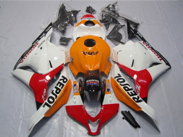 Affordable 2009-2012 White Orange Black Repsol Honda CBR600RR Motorcycle Fairing Kit Canada Affordable 2009-2012 White Orange Black Repsol Honda CBR600RR Motorcycle Fairing Kit Canada