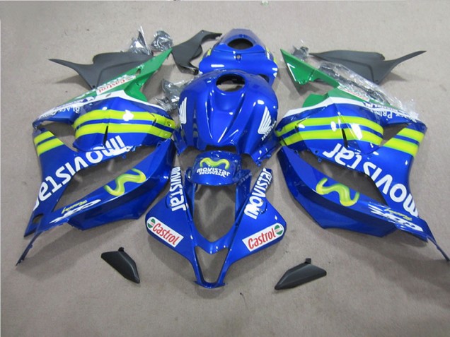 Affordable 2009-2012 Blue White Movistar Honda CBR600RR Bike Fairings Canada Affordable 2009-2012 Blue White Movistar Honda CBR600RR Bike Fairings Canada