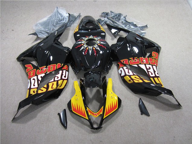 Affordable 2009-2012 Black Yellow Honda CBR600RR Replacement Motorcycle Fairings Canada Affordable 2009-2012 Black Yellow Honda CBR600RR Replacement Motorcycle Fairings Canada