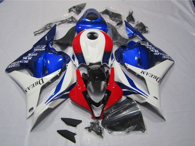 Affordable 2009-2012 White Blue Red DREAM Honda CBR600RR Motor Fairings Canada Affordable 2009-2012 White Blue Red DREAM Honda CBR600RR Motor Fairings Canada