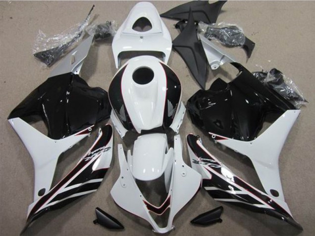 Affordable 2009-2012 White Black Honda CBR600RR Motorcycle Fairings Kit Canada