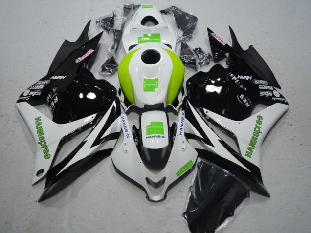 Affordable 2009-2012 Black White Green Hannspree Honda CBR600RR Motorcycle Fairing Kit Canada Affordable 2009-2012 Black White Green Hannspree Honda CBR600RR Motorcycle Fairing Kit Canada