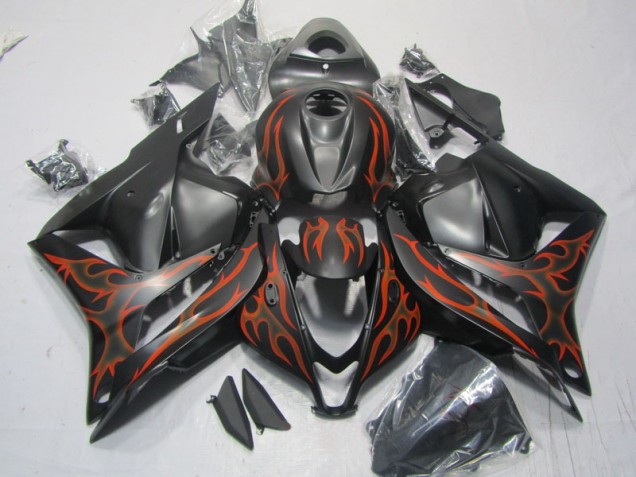 Affordable 2009-2012 Black Orange Flame Honda CBR600RR Motorcylce Fairings Canada Affordable 2009-2012 Black Orange Flame Honda CBR600RR Motorcylce Fairings Canada