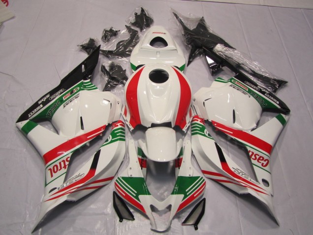 Affordable 2009-2012 White Green Red Honda CBR600RR Bike Fairings Canada
