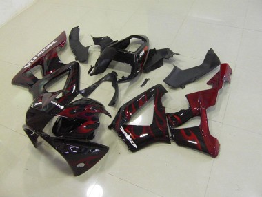 Affordable 2000-2001 Black Red Flame Honda CBR900RR 929 Motorcylce Fairings Canada