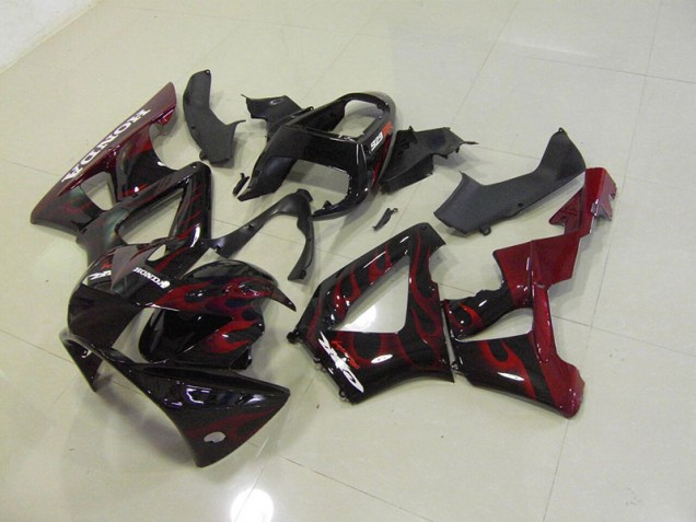 Affordable 2000-2001 Black Red Flame Honda CBR900RR 929 Motorcylce Fairings Canada Affordable 2000-2001 Black Red Flame Honda CBR900RR 929 Motorcylce Fairings Canada