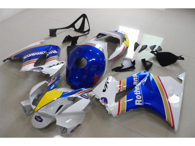 Affordable 2002-2013 Blue White Rothmans Honda VFR800 Motorcycle Fairing Kits Canada Affordable 2002-2013 Blue White Rothmans Honda VFR800 Motorcycle Fairing Kits Canada
