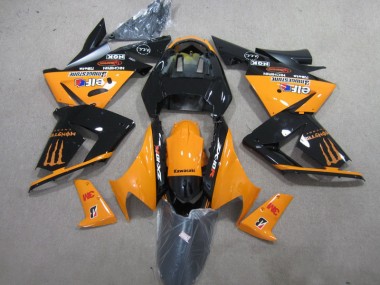 Affordable 2003-2005 Black Orange 3M Monster Kawasaki ZX10R Bike Fairings Canada