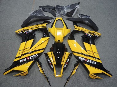 Affordable 2011-2015 Yellow Black Delt Fin Kawasaki ZX10R Motorcycle Bodywork Canada