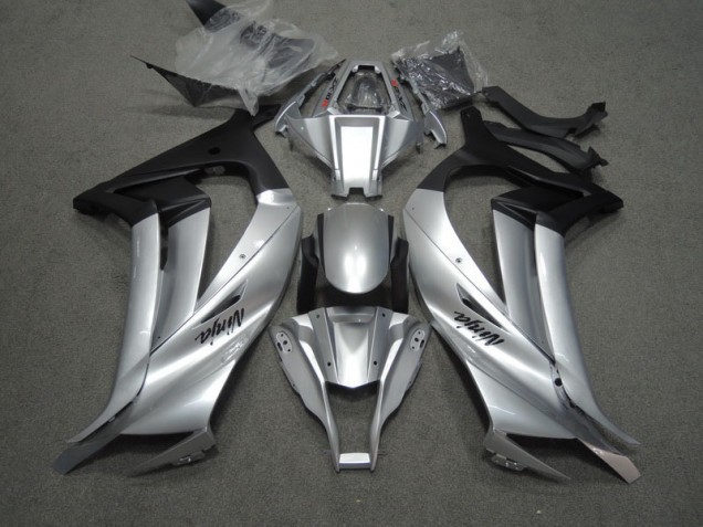 Affordable 2011-2015 Silver Black Ninja Kawasaki ZX10R Motorcycle Replacement Fairings Canada