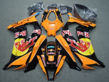 Affordable 2011-2015 Black Orange Red Bull Kawasaki ZX10R Replacement Fairings Canada