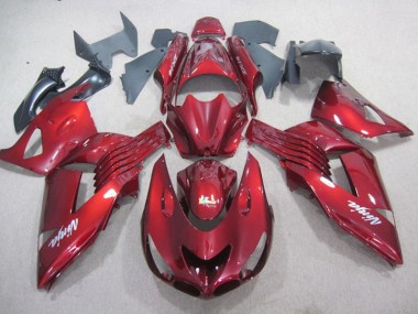 Affordable 2006-2011 Red White Ninja Decal Kawasaki ZX14R ZZR1400 Bike Fairings Canada