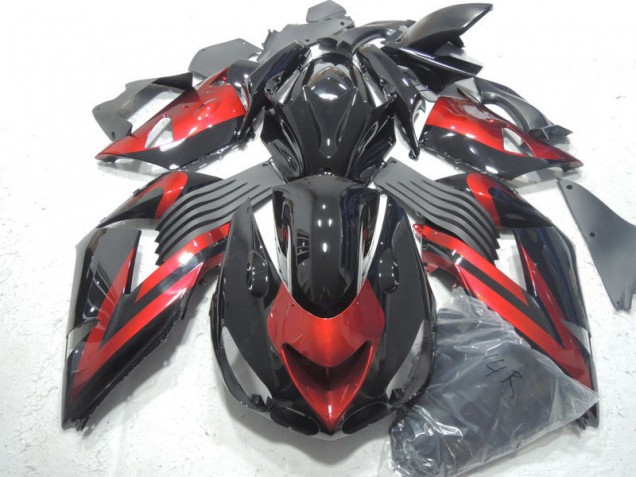 Affordable 2006-2011 Black Red Kawasaki ZX14R ZZR1400 Motorcycle Fairings Kit Canada Affordable 2006-2011 Black Red Kawasaki ZX14R ZZR1400 Motorcycle Fairings Kit Canada