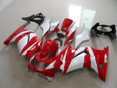 Affordable 2008-2012 Red White Kawasaki ZX250R Replacement Fairings Canada