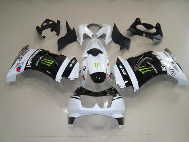 Affordable 2008-2012 Black White Monster Kawasaki ZX250R Motorbike Fairing Canada Affordable 2008-2012 Black White Monster Kawasaki ZX250R Motorbike Fairing Canada