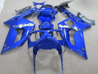 Affordable 2003-2004 Blue 636 Kawasaki ZX6R Motorcycle Fairing Kits Canada