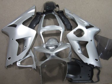 Affordable 2003-2004 Silver Kawasaki ZX6R Motorcycle Fairings Kit Canada