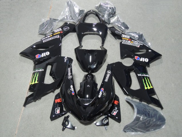 Affordable 2005-2006 Black 3M Touch4 Monster Kawasaki ZX6R Motorcyle Fairings Canada Affordable 2005-2006 Black 3M Touch4 Monster Kawasaki ZX6R Motorcyle Fairings Canada