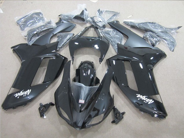 Affordable 2007-2008 Black Ninja Kawasaki ZX6R Motor Bike Fairings Canada