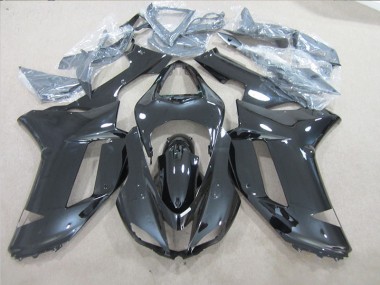 Affordable 2007-2008 Black Kawasaki ZX6R Motorcycle Fairings Kits Canada