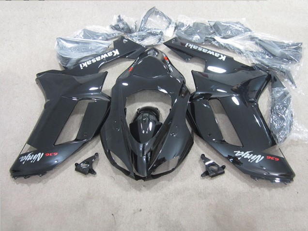 Affordable 2007-2008 Black Ninja 636 Kawasaki ZX6R Moto Fairings Canada Affordable 2007-2008 Black Ninja 636 Kawasaki ZX6R Moto Fairings Canada