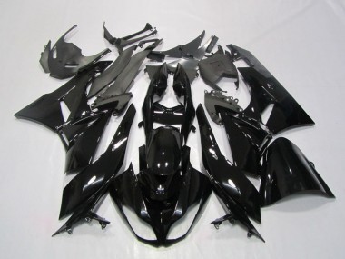 Affordable 2009-2012 Black Kawasaki ZX6R Motorcycle Fairings Canada