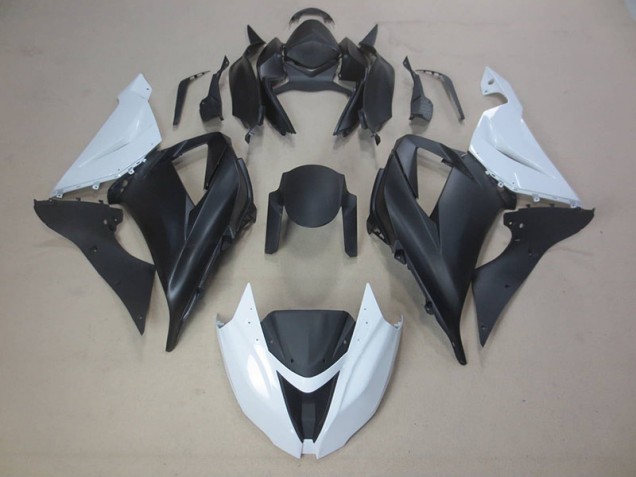 Affordable 2013-2018 Black White Kawasaki ZX6R Motorcycle Fairings Canada Affordable 2013-2018 Black White Kawasaki ZX6R Motorcycle Fairings Canada