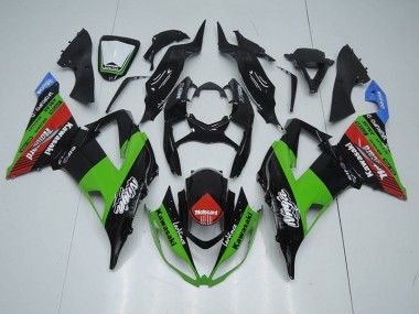 Affordable 2013-2018 Black Green Red Motocard Kawasaki ZX6R Motorcycle Fairing Kit Canada