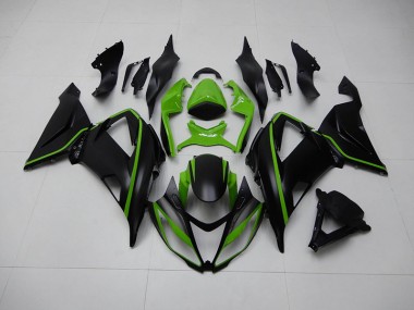 Affordable 2013-2018 Black Green Kawasaki ZX6R Replacement Motorcycle Fairings Canada