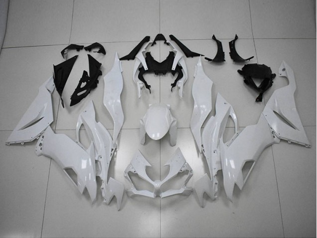 Affordable 2019-2023 White Kawasaki ZX6R Motorcycle Replacement Fairings Canada Affordable 2019-2023 White Kawasaki ZX6R Motorcycle Replacement Fairings Canada