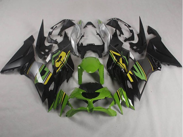 Affordable 2019-2023 Black Green Kawasaki ZX6R Motorcyle Fairings Canada Affordable 2019-2023 Black Green Kawasaki ZX6R Motorcyle Fairings Canada