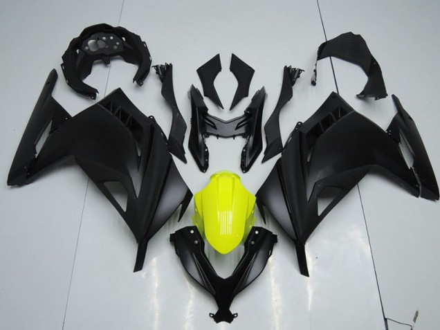 Affordable 2013-2016 Black Yellow Kawasaki ZX300R Replacement Motorcycle Fairings Canada Affordable 2013-2016 Black Yellow Kawasaki ZX300R Replacement Motorcycle Fairings Canada