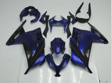 Affordable 2013-2016 Blue Black Kawasaki ZX300R Motorcyle Fairings Canada